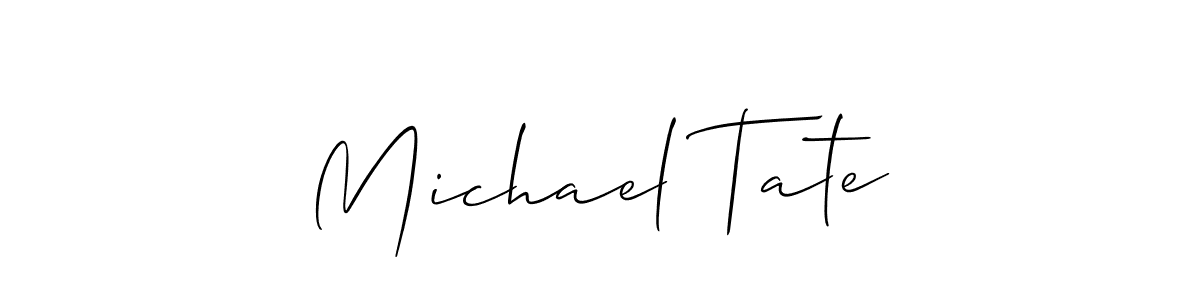 Michael Tate stylish signature style. Best Handwritten Sign (Allison_Script) for my name. Handwritten Signature Collection Ideas for my name Michael Tate. Michael Tate signature style 2 images and pictures png